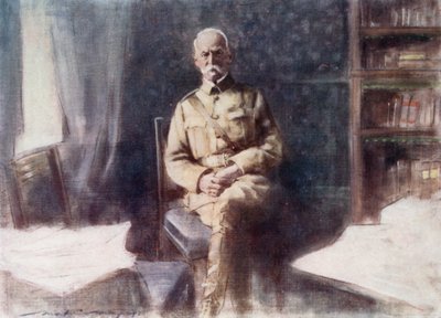 Lord Roberts dans son étude, au Quartier Général, Bloemfontein - Mortimer Ludington Menpes